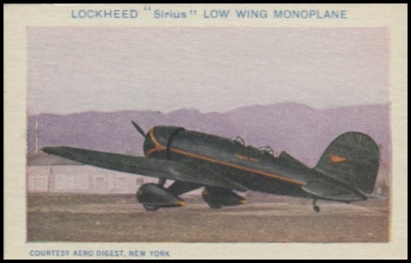 Lockheed Sirius Low Wing Monoplane